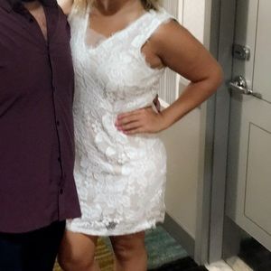 White lace dress